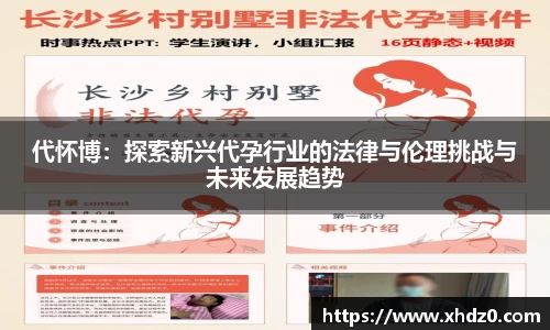 代怀博：探索新兴代孕行业的法律与伦理挑战与未来发展趋势
